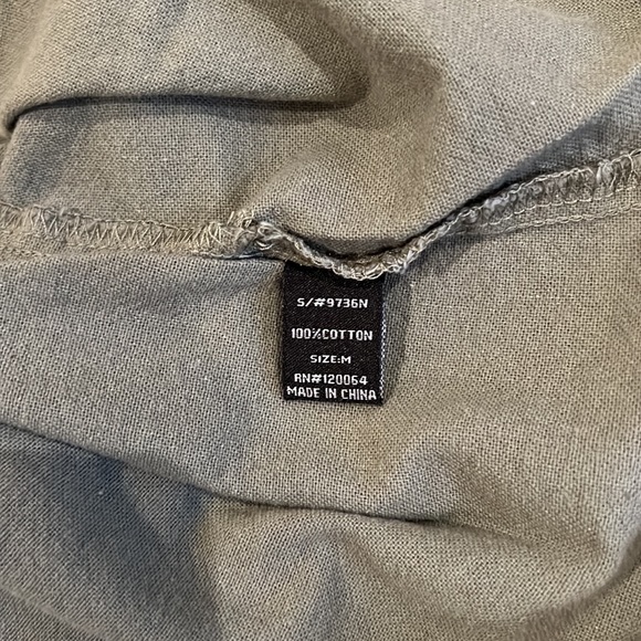 Green Cotton Button Down Sweetheart Dress - Picture 7 of 7